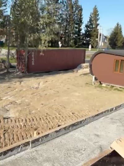 Разметка и подготовка фундамента дома